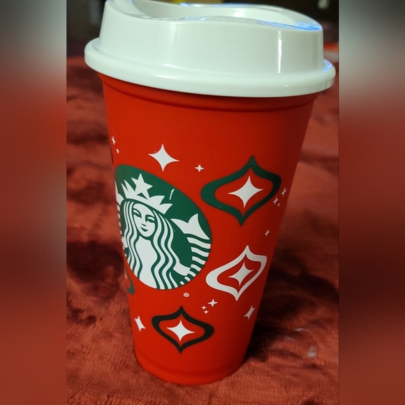 Starbucks plastic recyclables Cup w top - Picture 4 of 7